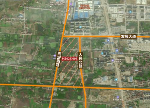 信息显示, p(2021)007号地块位于 荆州家居建材大市场附近,发展大道