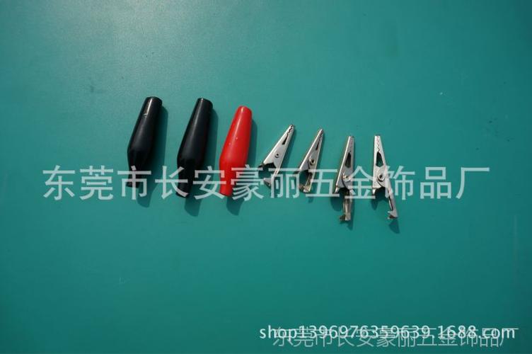 【厂家批发30mm鳄鱼夹带钢丝绳,电瓶充电夹子,45mm 锷鱼夹带护套】