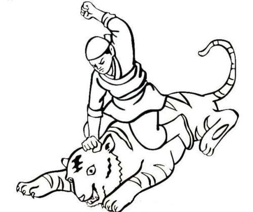 武松人物卡通简笔画