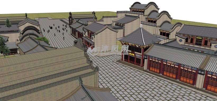 大西北民宅古建筑小镇商业街规划设计