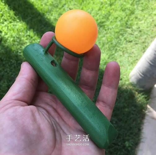 自制浮动乒乓球玩具的方法图解教程_手工小制作_青岛育儿网