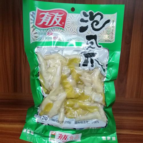 有友泡椒凤爪山椒味210g*1袋友友椒香四川鸡爪卤味休闲小吃零食
