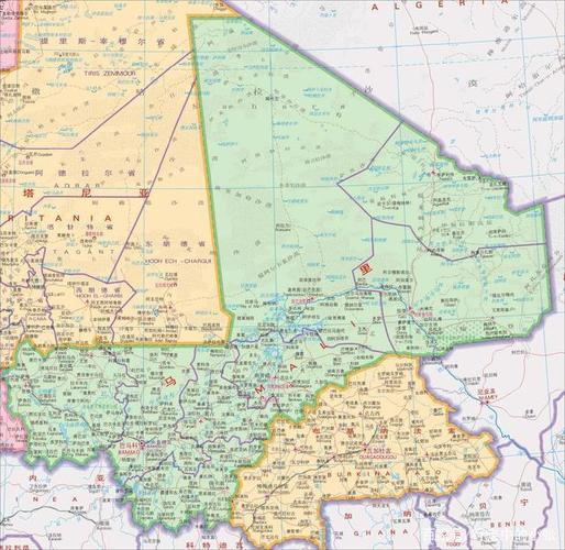 马里共和国国土面积为1,240,192平方公里,是西非面积第二大的