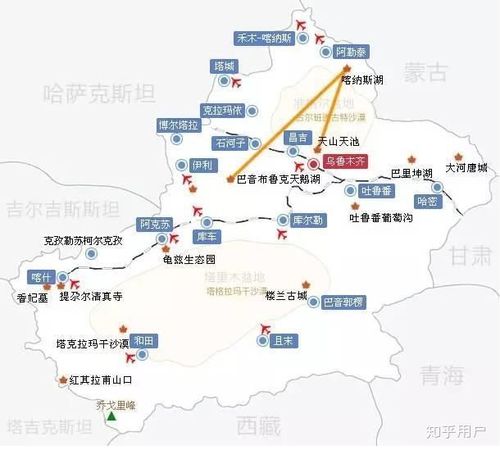 阿勒泰主要是北疆 地图 1,喀纳斯 2,可可托海 3,白沙湖景区 4,草原石