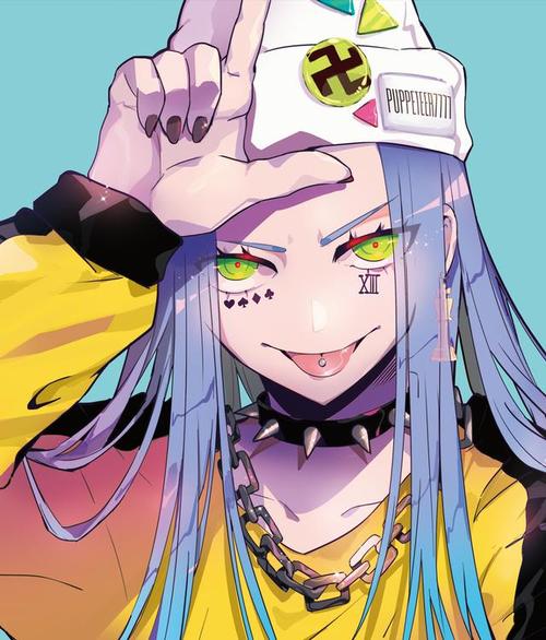 原画师必备头像系列:叛逆少女的浓墨重彩