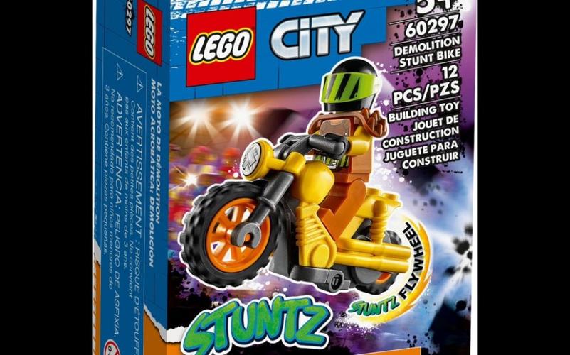 乐高城市60297摩托车撞击特技速组评测