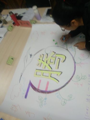 小组合作学习的海报