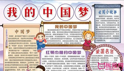 我的中国梦小报手抄报图片,我爱中国