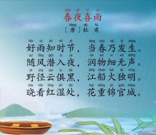《春夜喜雨》