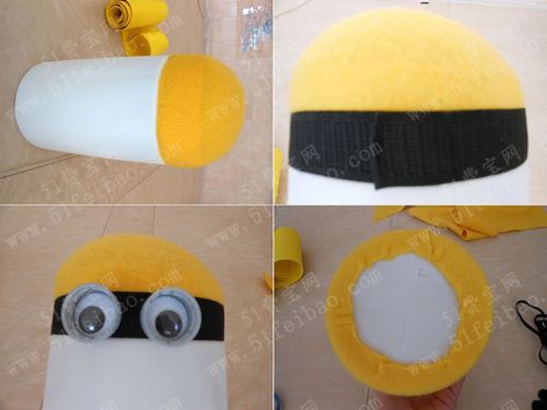 塑料桶改造diy小黄人书包制作教程