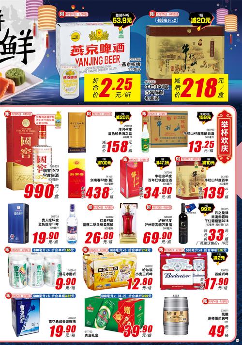 北京物美/美廉美超市促销海报