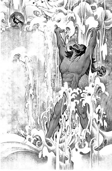 盘古开天地画简笔画