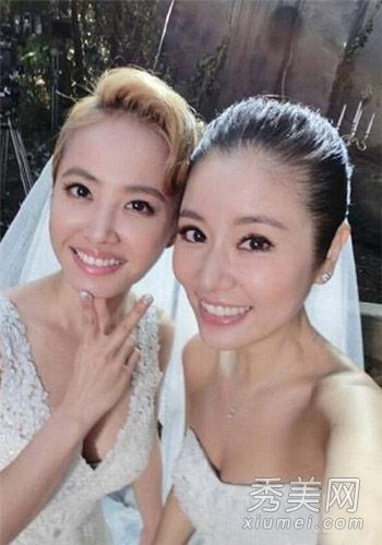 蔡依林林心如激吻撞脸 像不像还是看刘海