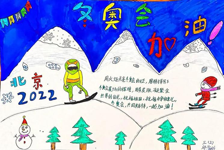 冬奥会手抄报简单又好看的模板内容