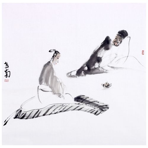 【直供周】李世南《水墨人物》石鲁得意弟子 长安画派代表画家