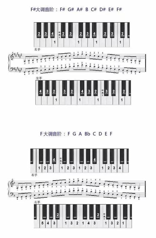 钢琴音阶弹不好?一套音阶指法图分分钟帮你搞定