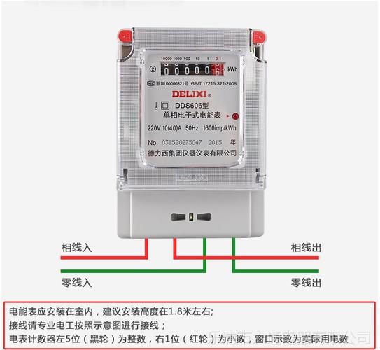 中国德力西dds606dds607电子式单相电度表智能插卡家用电能表