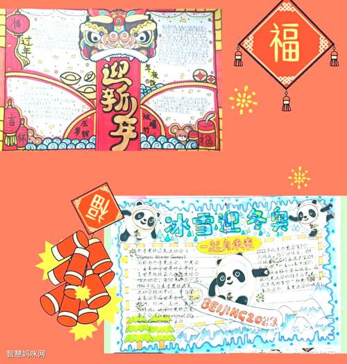 喜迎冬奥共赴冰雪主题手抄报9张