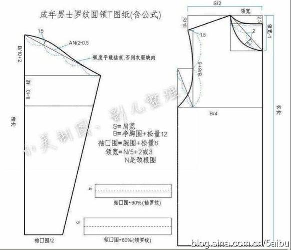 男士鸡心领保暖上衣(带公式图纸)