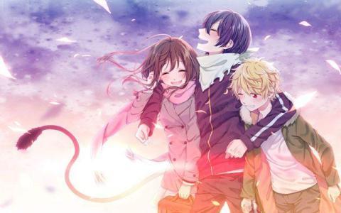 三人头像动漫分开一男两女