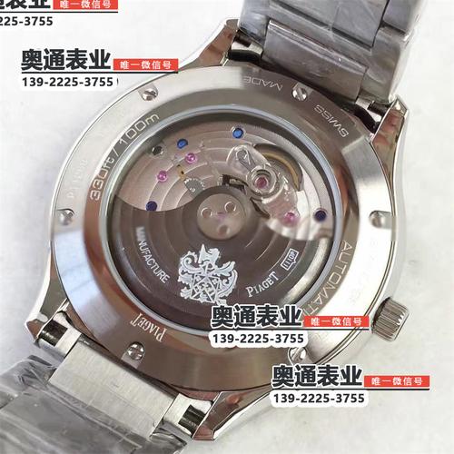 3a厂瑞士超a一比一高仿手表伯爵polos系列全钢三针日历自动机械男表