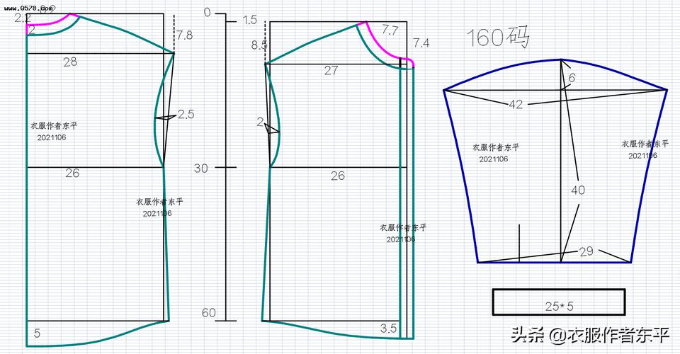 最近做牛仔衣上瘾,给大家分享一款160码的牛仔外套裁剪图