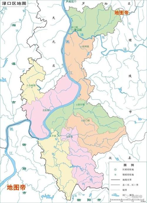 株洲市各区县行政区地图