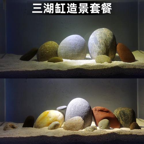多瑙梦天然鹅卵石鱼缸造景石套餐三湖慈鲷草缸原生缸溪流水族箱装饰