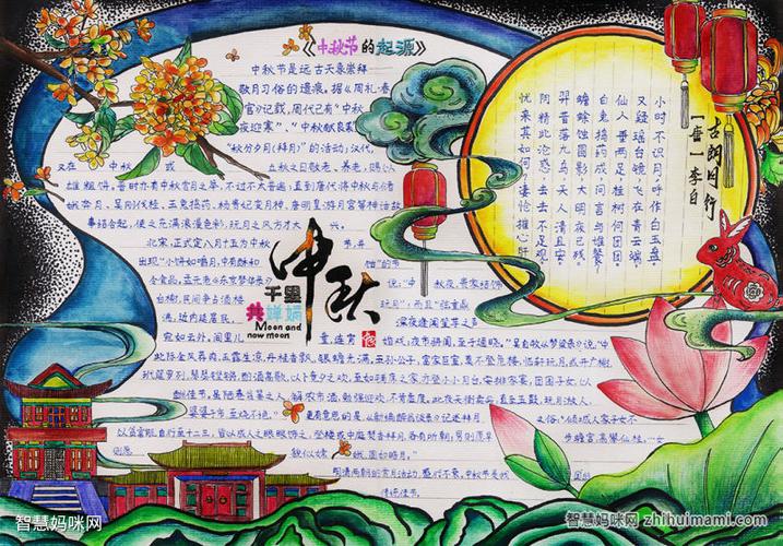 中秋节手抄报图片一等奖