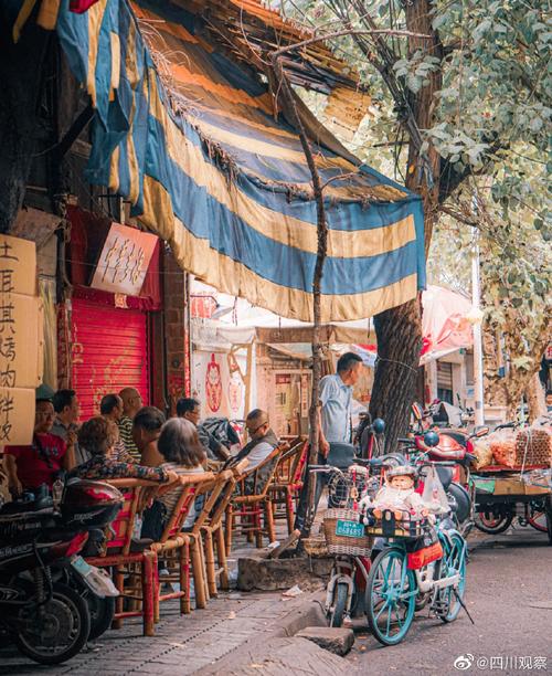 在成都街头走走停停太悠闲##成都的昼与夜是两种风格