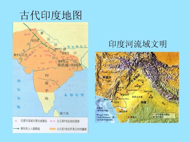 上海版8年级历史课件 古代印度地图 印度河流域文明