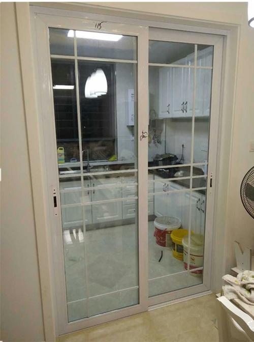 钛镁合金阳台客厅厨房隔断移门推拉门 中空钢化玻璃推拉门