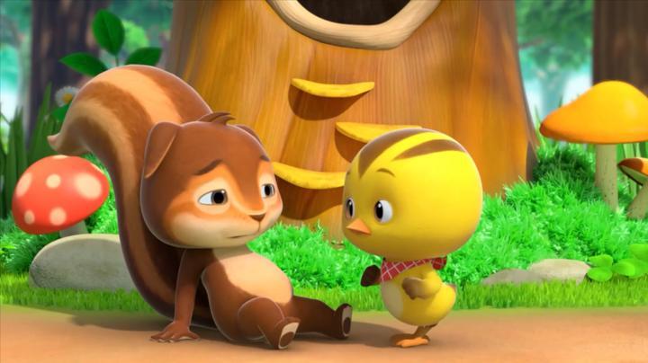 萌鸡小队:这些萌鸡好讨厌,忘了好朋友生日,小松鼠好