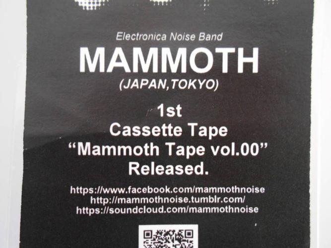 au026 中古 カセットテープ mammoth 1st cassette tape"mammoth