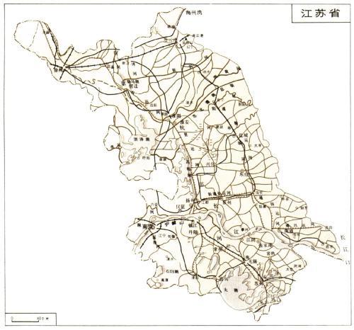 江苏省河流地图