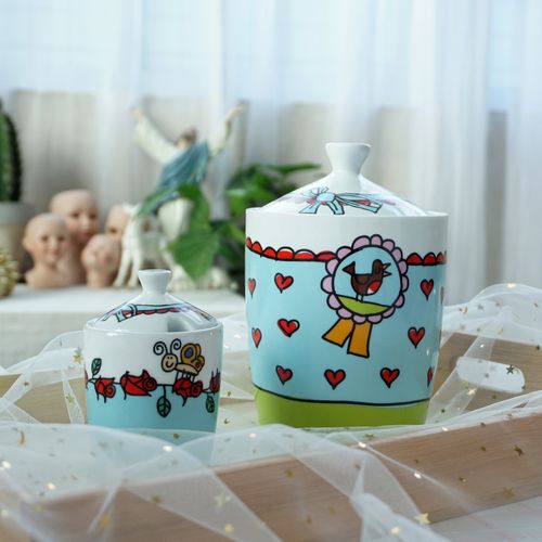 荷兰babeffe 童趣风糖罐调料罐 储物罐 零食罐无密封圈 可爱萌物