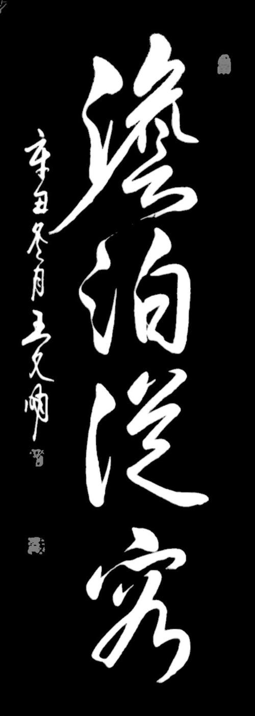 王文明书法欣赏:淡泊从容