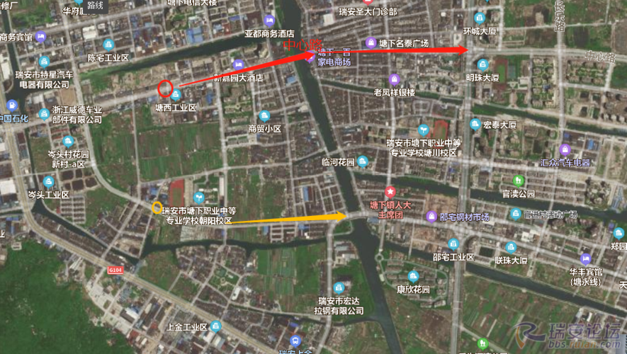 s3号线的塘下选址 - 瑞安说事 - 瑞安论坛