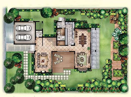 300平米别墅平面图