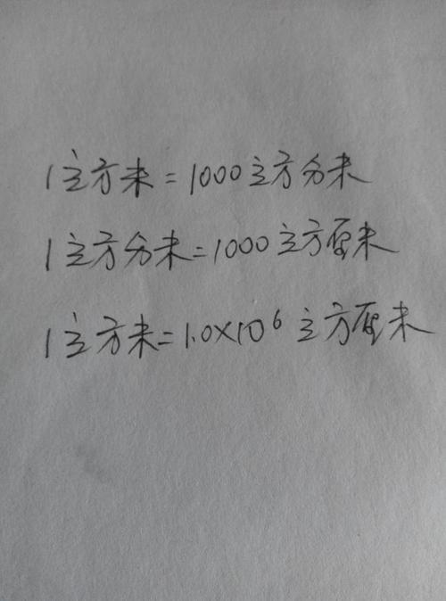 1立方米等于多少立方厘米