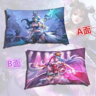 王者荣耀貂蝉小乔李白甄姬王昭君孙尚香妲己荆轲赵云周边抱枕包邮