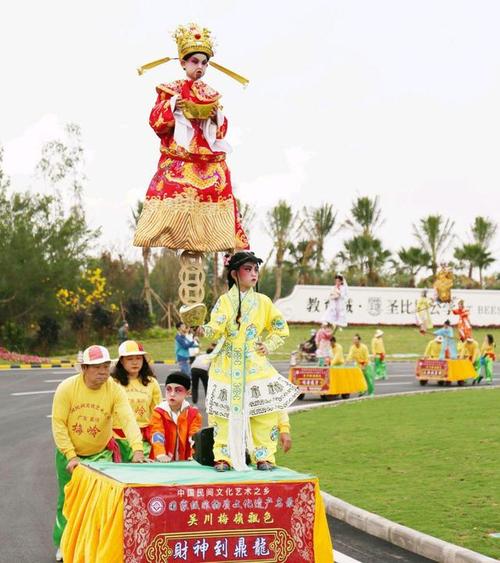 重磅!2021年吴川鼎龙湾飘色巡游