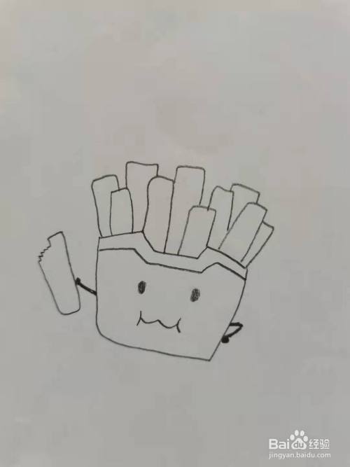 卡通薯条怎么画