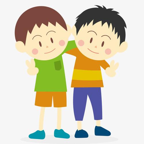 关键词 : 好兄弟,好朋友,卡通,人物,搂肩膀,男孩,简图