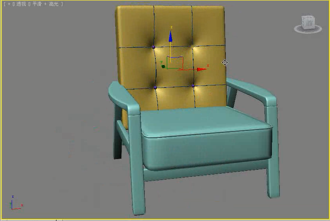 3dmax利用多边形建模制作单人沙发