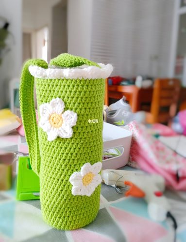 钩针杯套 附图解_钩针_手工制作_我的手工日常_兴趣爱好_手工