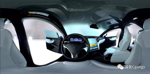 vr看车特斯拉modelx沉浸式宣传片
