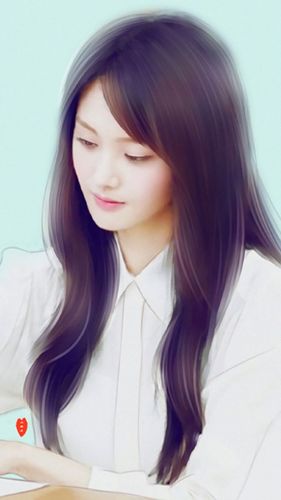 郑爽 贝微微 微微一笑很倾城 手绘壁纸