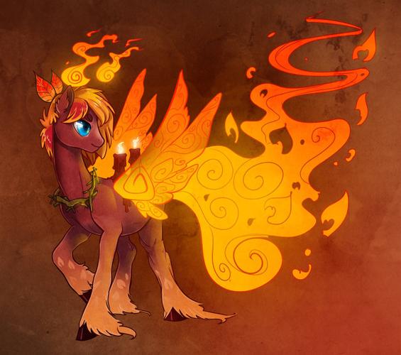 小马宝莉:漫迷创作的7只小马驹,你喜欢火焰天马还是风