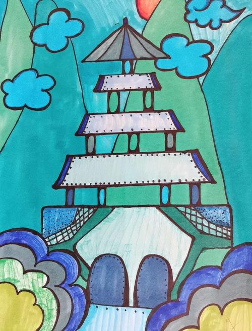 教育集团凤凰岛校区2020-2021学年六年级第一学期优秀美术课堂作品展